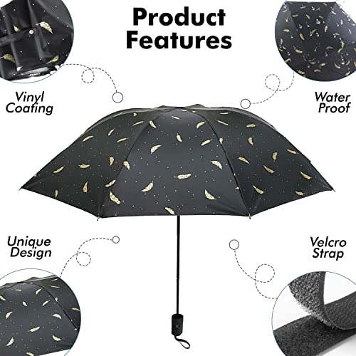 Image of Kraptick Printed Travel Umbrella for Rain, UV, Wind Proof, Water-Proof Umbrella for Men /Women /Boys /Girls /Kids (UMBR-02)