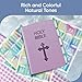 EssexWares - Pastel Gradient Bible Tabs for Old and New Testament, 80 Large Print Tabs for Bible Study, Water-Resistant and Durable Index Tabs for Women and Men - 1.7