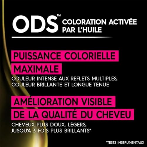 Garnier Coloration Permanente - Sans Ammoniaque - Aux Huiles Naturelles de Fleurs - Châtain Pur (4.0) - Olia (Lot de 2)