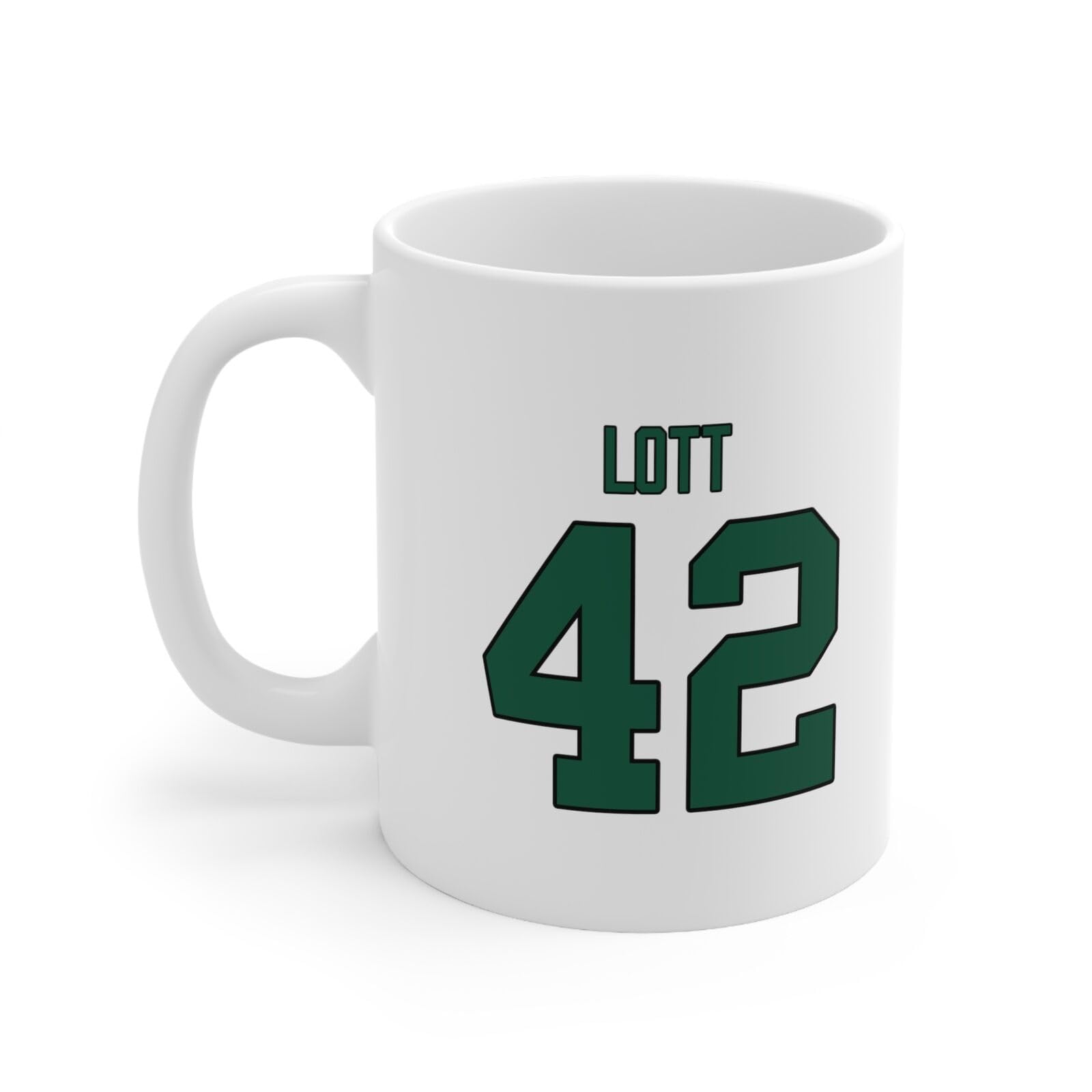 uniqx Ronnie Lott #42 - New York Jets - Football Mug 11oz Printed Coffee and Tea Ceramic Mug- 11OZ Ceramic Coffee Mug 5799