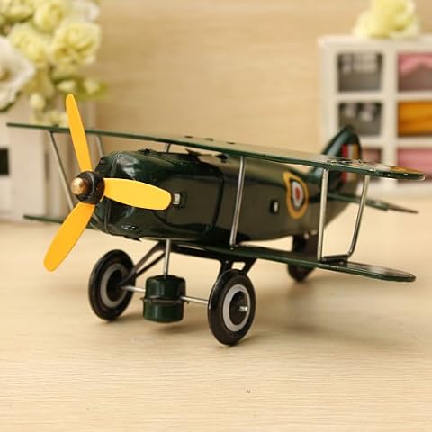 Vintage Wind-up Curtiss Bi-Plane Toy Cover