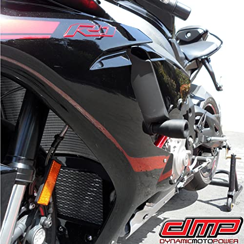 Dmp Yam R1 Yzf-R1 Yzf-R1M Yzf-R1S 2015 2016 2017 2018 2019 2020 2021 2022 2023 Black No Cut Frame Sliders Fits Abs & Non Abs Models - 750-6759 - Made In The Usa #TOP5