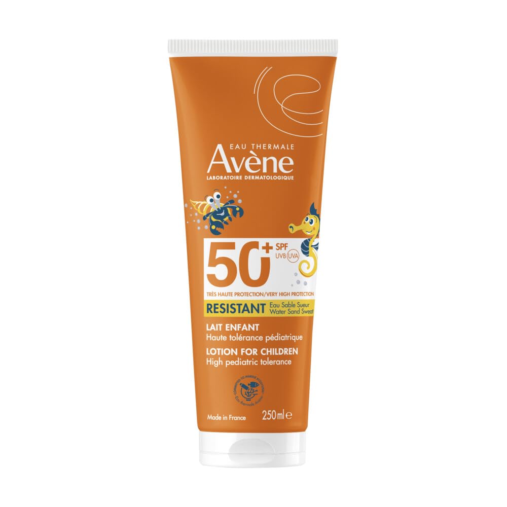 Avène Latte Bambino Protezione Molto Alta SPF50+ Solare per Pelle Sensibile, 250 ml