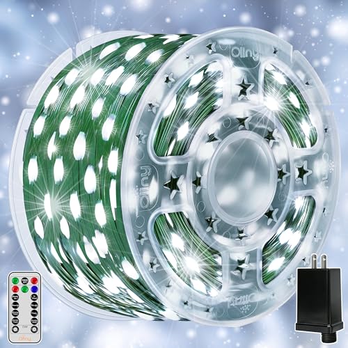 Ollny Christmas Lights, 198 FT 600 LED Outdoor Waterproof Plug in Christmas Tree Lights with 8 Modes...