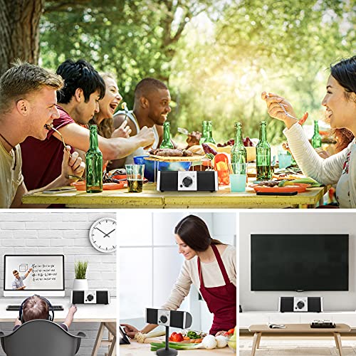 Prfom Portable Bluetooth Speaker With Bassup Technology, Ipx4 Waterproof, 24H Playtime, With Remote Control, With Detachable Stand, 20W Louder Stereo Sound For Outdoors, Indoor,Camping #TOP1