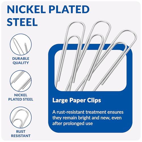 Jumbo Paper Clips, 2 Inch Paper Clip, 200 pcs Large Paperclips image 6