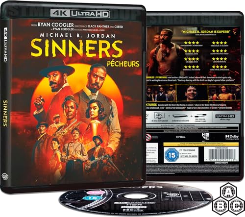 Image of Sinners (Bonus Features + Extra Scenes) [2025] [4K UHD] [Region Free]