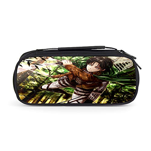 Attack on Titan Estuche de Lápices Hermosa Caja de lápices Bolso de Maquillaje cosmético Bolsa de Herramientas Bolsa de Almacenamiento Bolsa de Maquillaje cosmético