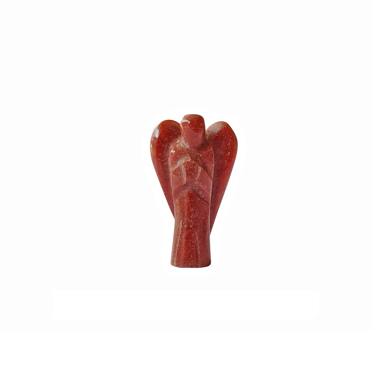 9Dzine9Dzine Red Jasper Stone Angel,Pocket Angel Figurines,Angel Wings,Guardian Angel Carved,Crystal Angel,Reiki Stone Angel Housewarming Gift,Christmas Gift,Festive Gifts -1 Inch