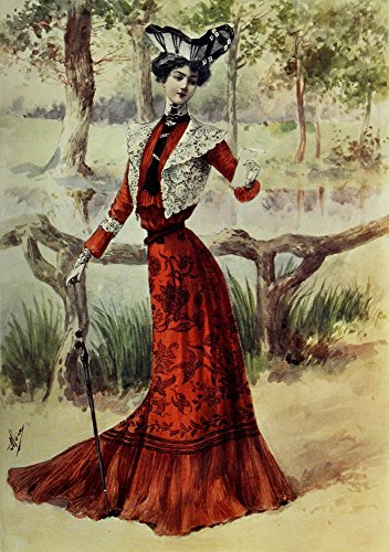 Latest Paris Fashions 1877 Toilette de Visite pour lAutomne Poster Print by Unknown (18 x 24)