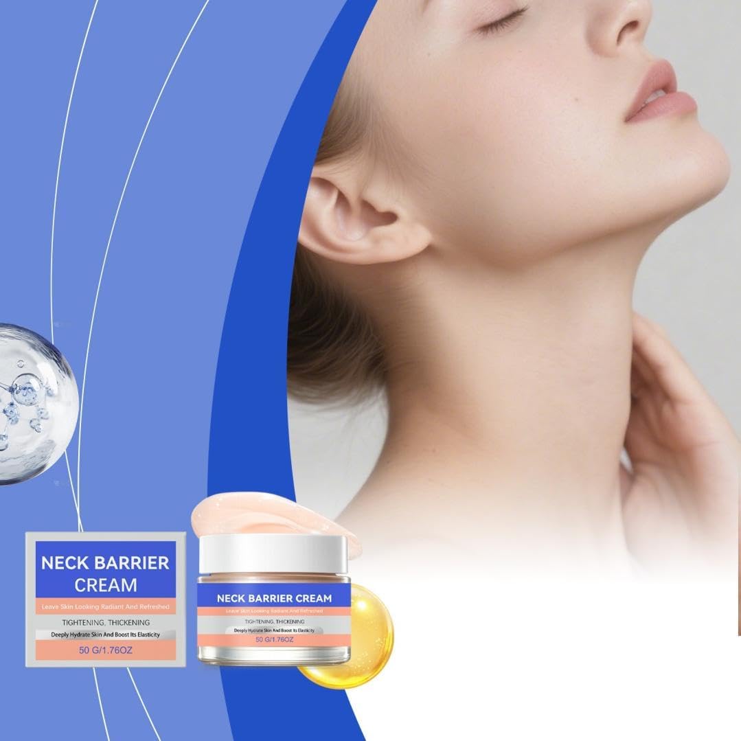 Crema Reafirmante Avanzada para el Cuello, Hidratante Antiedad para el Cuello, para Reafirmar, Mejorar la Elasticidad, Reducir las Líneas de Expresión y Piel Opaca, Cuello y Escote