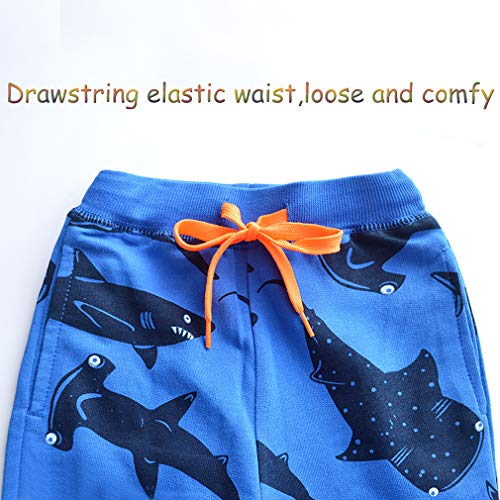Image of Little Boys Jogger Pants Toddler Boys' Drawstring Elastic Waist Cotton Casual Sweatpants 1PC / 2 PCS Set