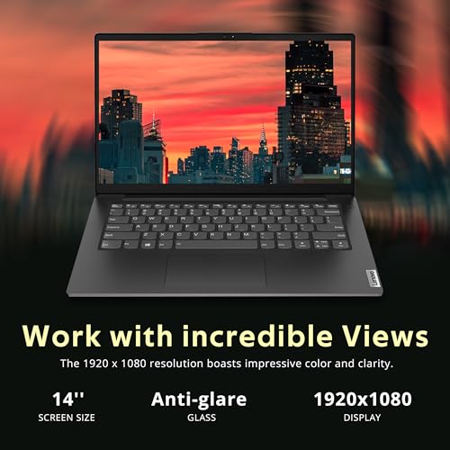 Image of Lenovo V14 14 inch FHD Business Laptop, Intel i7-13620H, 24GB DDR4 RAM, 1.16TB Storage(1TB SSD+160GB Docking Station Set), Intel UHD Graphics, Wi-Fi 6, Webcam, Windows 11 Pro, Black