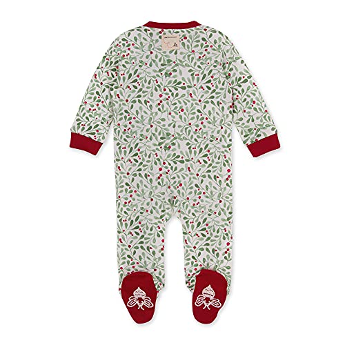 Image of Burt's Bees Baby unisex-baby Sleep & Play, Organic One-piece Romper-jumpsuit Pj, Zip Front Footed Pajama