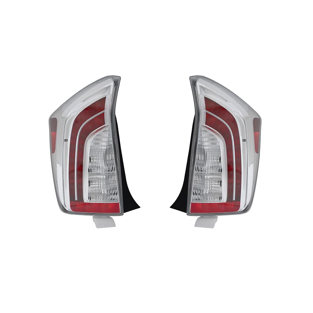 Tail Lights Rear Back Lamps Pair Set for 12-15 Toyota Prius Left Driver & Right Passenger
