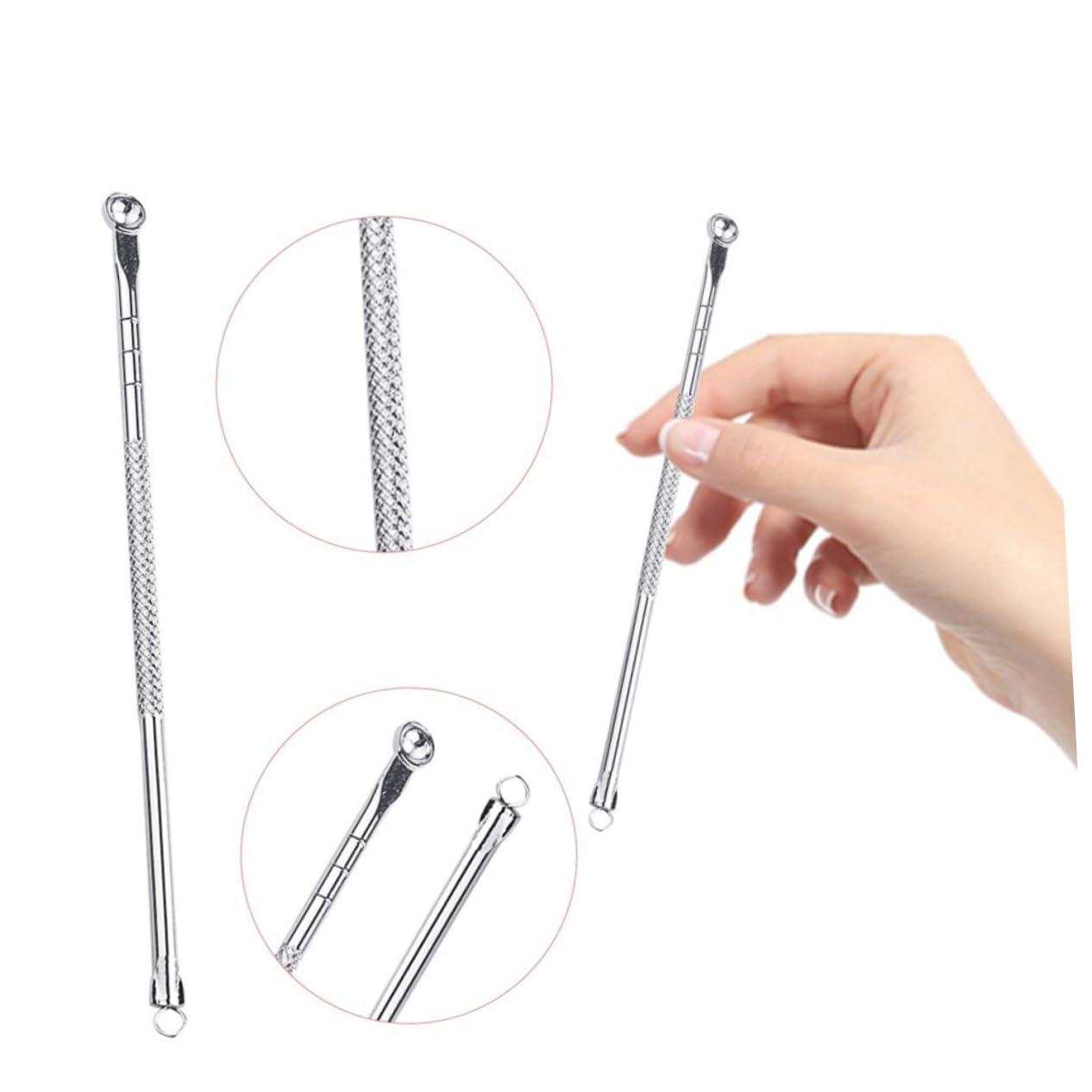 FOMIYES Pimple Sucker Vacuum Acne Blemish Removal Tool Set with Facial Cleansing Tool