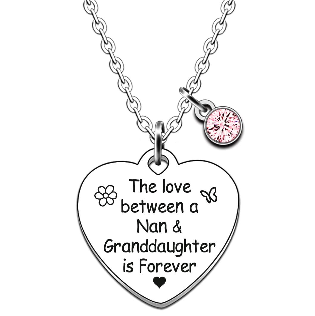 Braccialetto JMIMO per nipote di Nana Granddaughter Birthday Christmas Gifts, Misura unica, Metallo