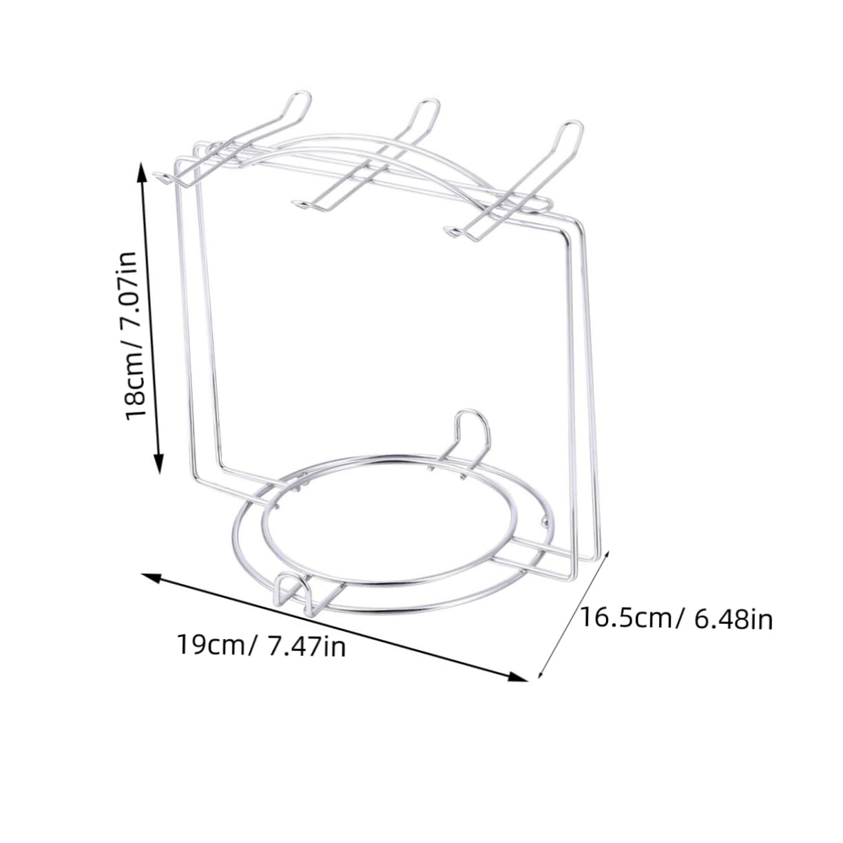OUNONA Cup Plate Organizer Kitchen Cabinet Shelf Rack for Cups Plates Multifunctional Storage for Countertops and Cabinets for Home Office