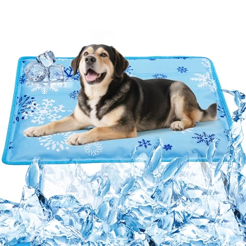 Jaaytct Cooling Mat for Dogs Cats - Water Injection Pet Cooling Pad, Summer Cats Self-Cooling Mat for Indoor & Outdoor