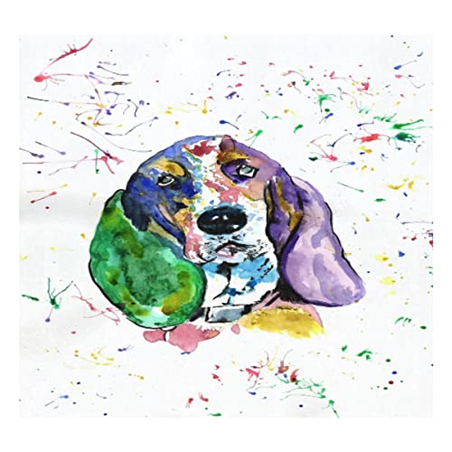 Basset Hound Dog Art Painting Botella de agua de acero inoxidable con aislamiento al vacío Termo de 500 ml de viaje… - Imagen 6