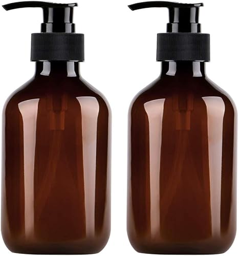 TOPINCN Botellas de plástico con dispensador de bomba, botellas de bomba de 16.9 oz16.9 fl oz, recipientes recargables para champú loción