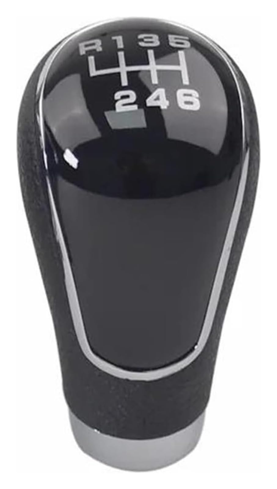UTONGMU Manual Gear Shift Knob for Mitsubishi for Outlander EX GRANDIS for Lancer-ex 5 6 Speed Car Manual Stick Gear Shift Knob(Black-6R Speed)