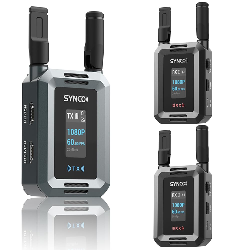 Système De Transmission Vidéo Sans Fil 200M, Lemorele 1080p60 FHD Avec Double Boucle Hdmi Et Systeme Emetteur Et Recepteur Sans Fil Ir 5g Livestream Pour La Realisation De Films Et La Photographieavis