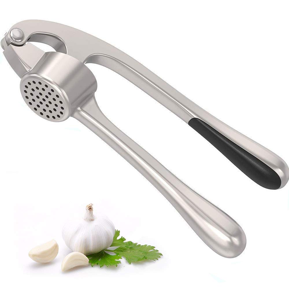Presse à Ail En Métal - Broyeur Et Éplucheur D'Ail Manuel - Acier Inoxydable - Gadget De Cuisine - 8