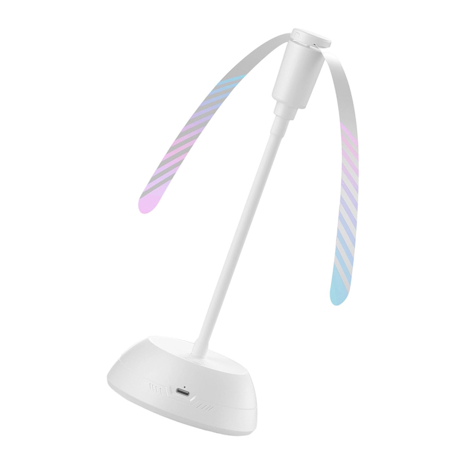 Oxxggkao ABS Fly Fan with 24 Hour Usage Duration and Adjustable Silicone Neck ABS Fan