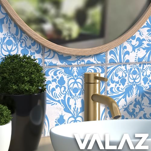 VALAZ Jabalon Round Brushed Gold Bathroom Sink Mixer Tap with Curved Spout Cold and Hot Water Mixer Tap Matt Brass - Image 3