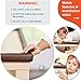 Roving Cove HeftyFit Corner Protector for Baby (16 Large Corners), Heavy-Duty Soft Rubber Foam Furniture Corner Bumper Guards, 3M Adhesive Pre-Taped, Coffee Brown
