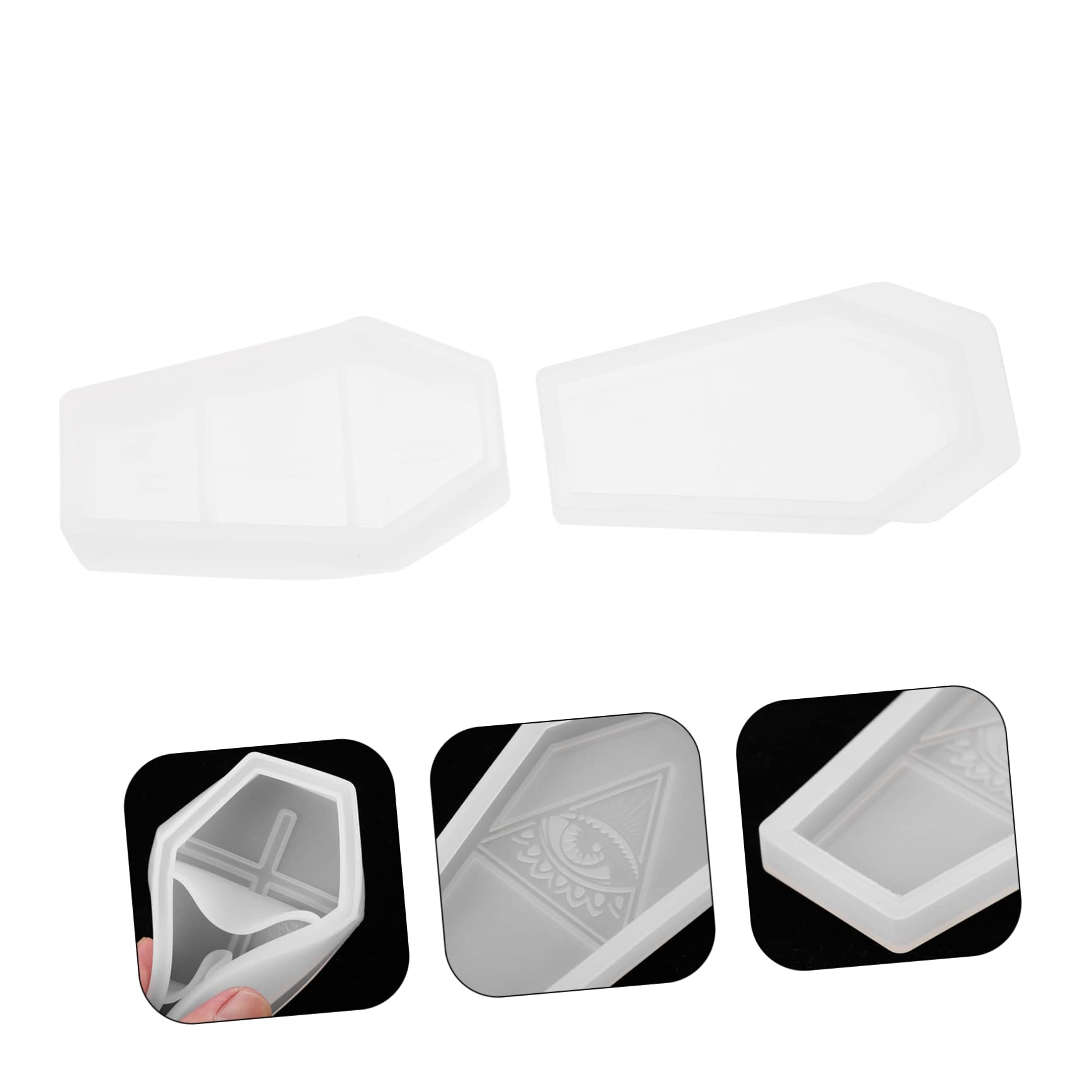 Lot De 5 Moules Artisanaux En Forme De Crâne Dhalloween Haute Transparence Et Flexibilité