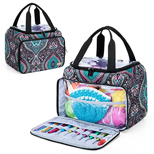 LoDrid Small Yarn Storage Bag with 2 Grommets,...