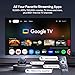 Aurzen BOOM mini Google TV 4K Supported Smart Portable Projector with WiFi and Bluetooth, Outdoor & Home Movie Projector with 20W Speakers DoIby Audio, Real-Time Focus, 500 ANSI Lumens, Black