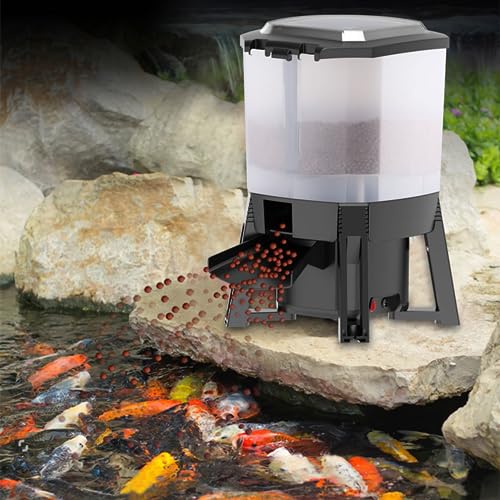 Breadom Alimentador Automático de Peces 6L, Negro