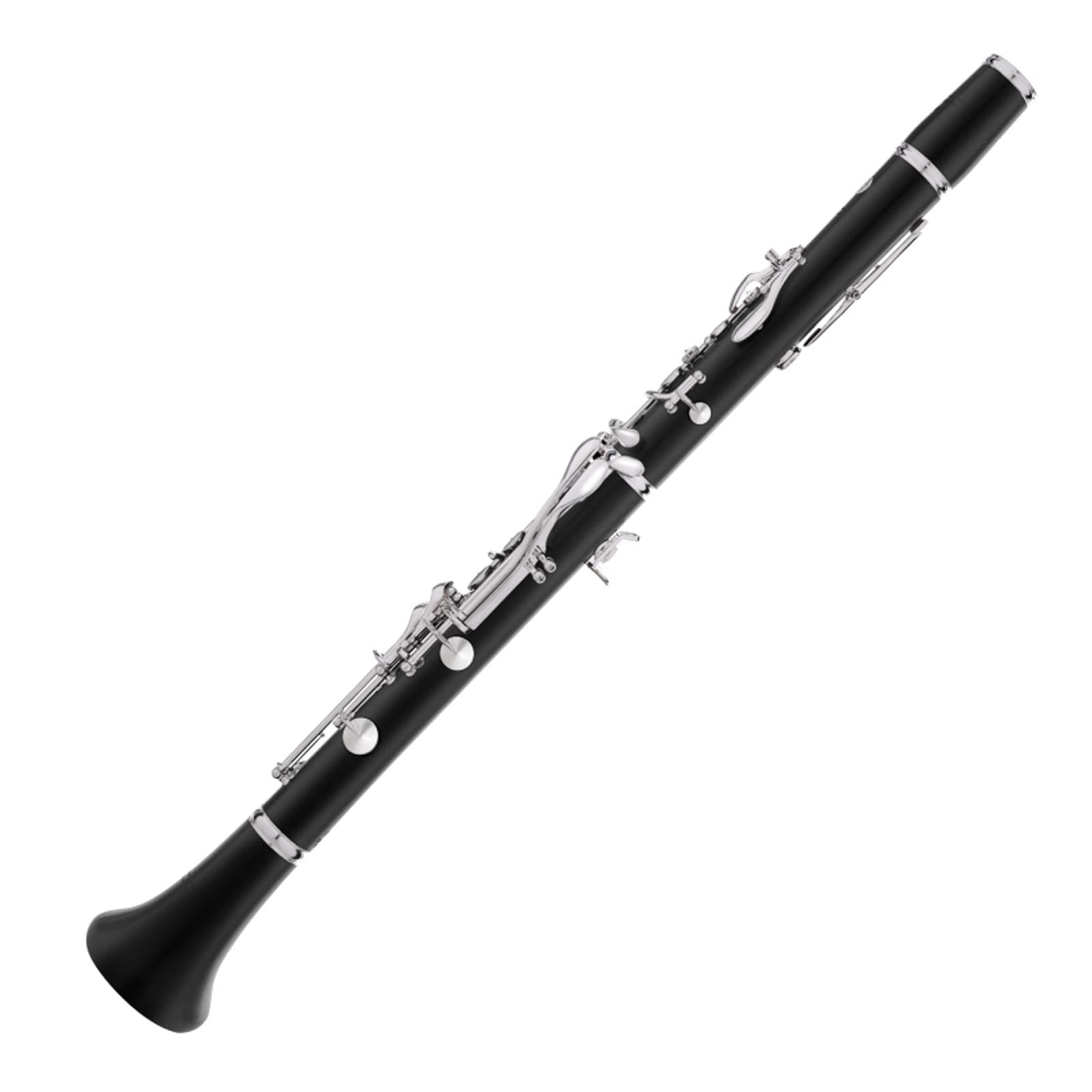 principianti Clarinetto Clarinetto 17 Chiavi Clarinetto Saxophone In Legno D'ebano 17 Chiavi Argentate Per Studenti E Musicisti Professionisti Strumenti a fiato