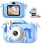 CADDLE & TOES Kids Camera for Girls, 1080P HD 2.0 Inch Screen with 32GB SD Card, Birthday Christm...