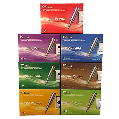 MEI-CHA Sterling Combo SINGLE Needle with Casing, 10 Pieces