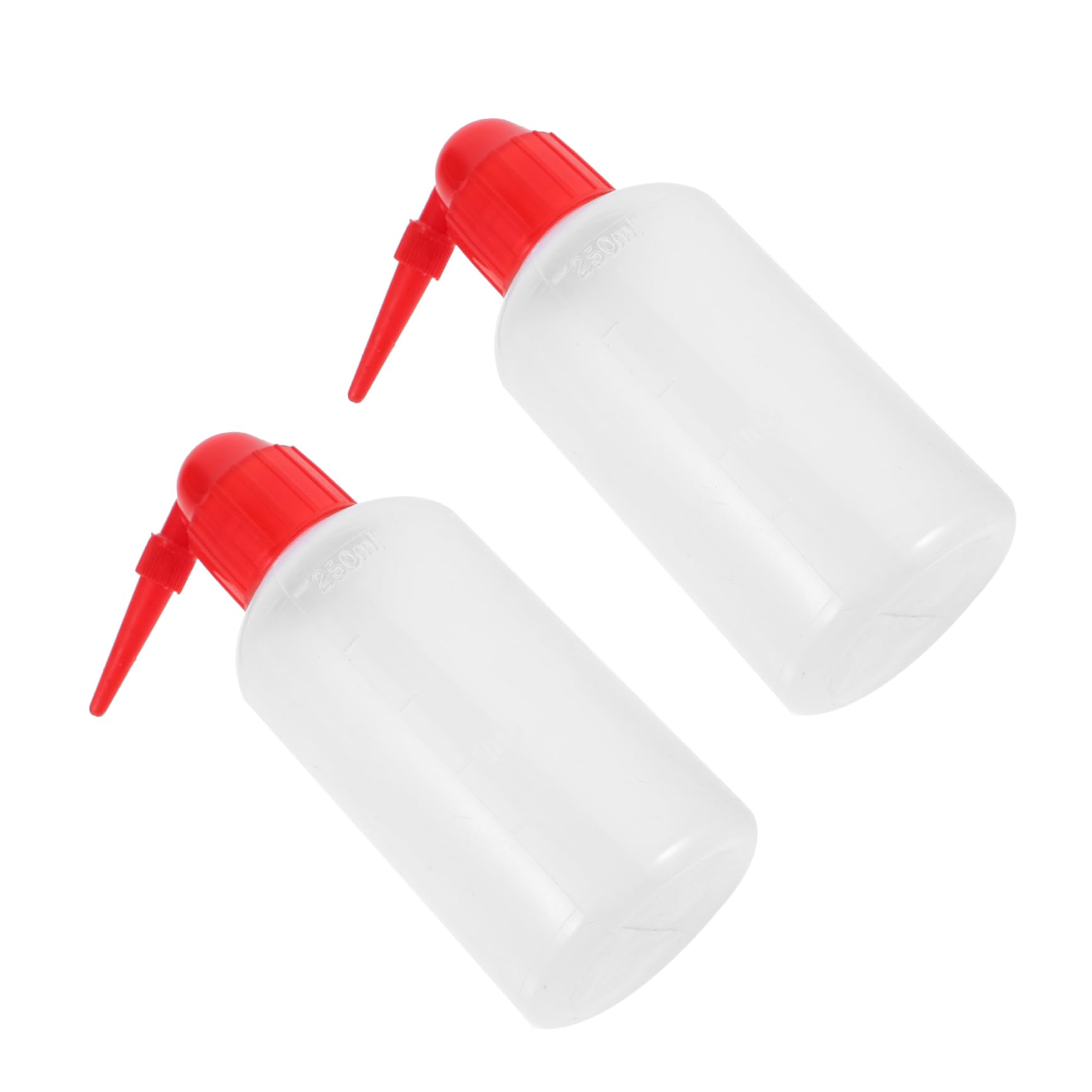 HEALLILY Portable Scale Wash Bottles for 2 Pcs Graduated Lab Chemical Droplet Bottles Narrow Mouth