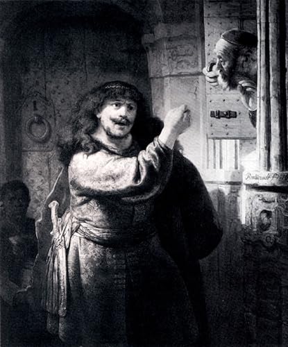 Toile Rembrandt Samson menaçant son beau-père pour créer un salon élégant et chaleureux