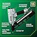 Metabo HPT Finish Nailer with Air Duster, Pro-Preferred Pneumatic Power Nailer for Crown Moldings, Base Moldings, and More, Selective Actuation, 15 Gauge Angled, 1-1/4″ to 2-1/2″ Finish Nails, NT65MA4