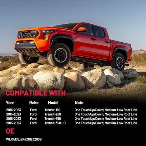 Image of BDFHYK EK4Z6123200B Power Window Regulator with Motor Front Right Compatible with Ford Transit-150, Transit-250, Transit-350