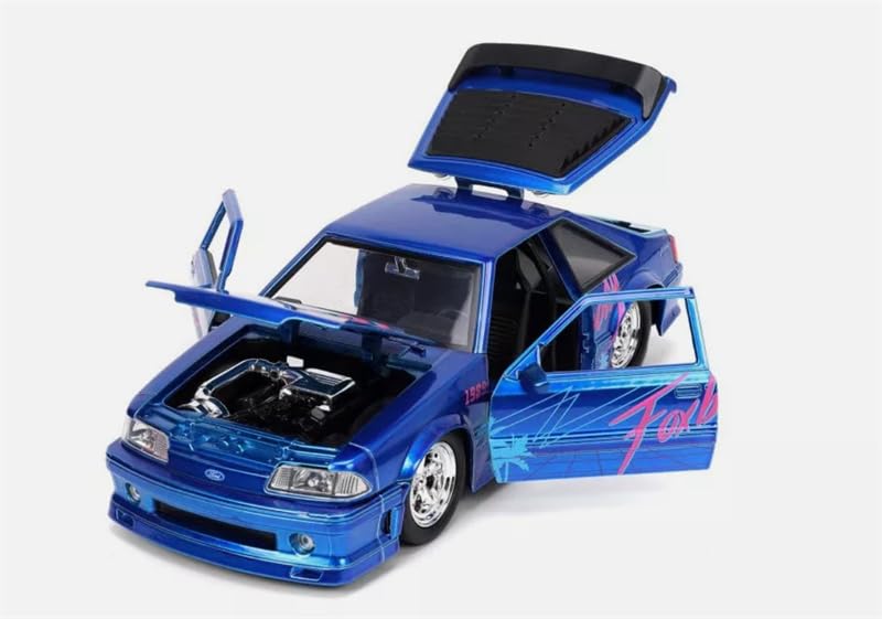 jada toys Mustang & Avalanche セット for Jada Toys 1989 for Ford for Mustang for GT for Fox Body Blue 1