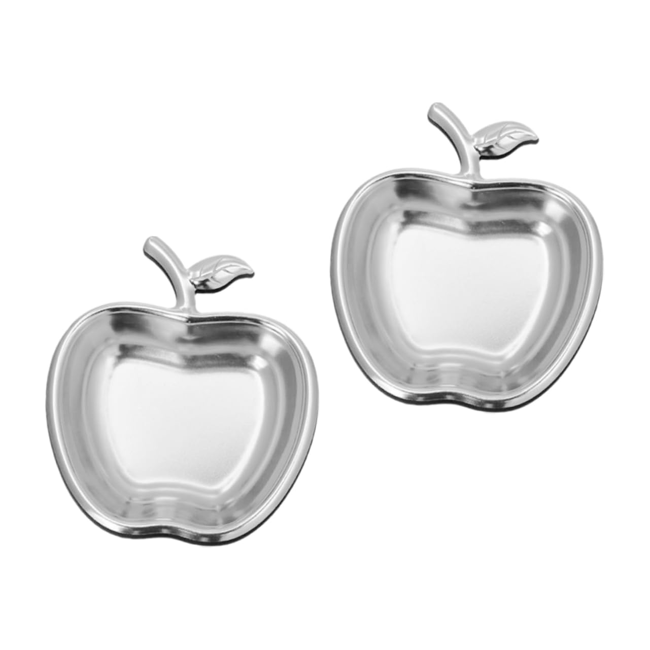 Cabilock 6 Piezas Plato De Puré De Manzana Platos Para Condimentos Plato Para Condimentos Platos De Aperitivos Platos Para Mojar Plato De Salsa De Acero Inoxidable Vajilla De Acero