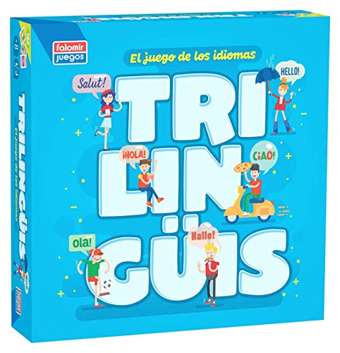 Falomir - Trilingüis l Desafío Multilingüe | Juego de Aprendizaje y Diversión | Ideal para Amantes de los Idiomas Fiestas y Celebraciones | Ideal para +2 Jugadores (Edad +12)