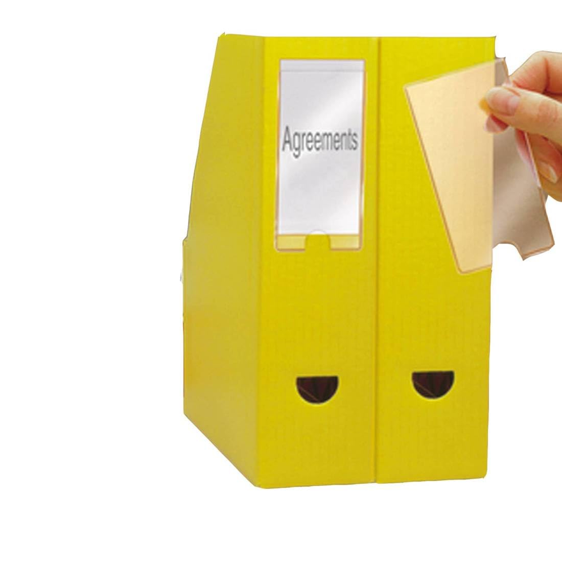 3L Self Adhesive Label Holders 25x75mm 10310 (Pack of 12)