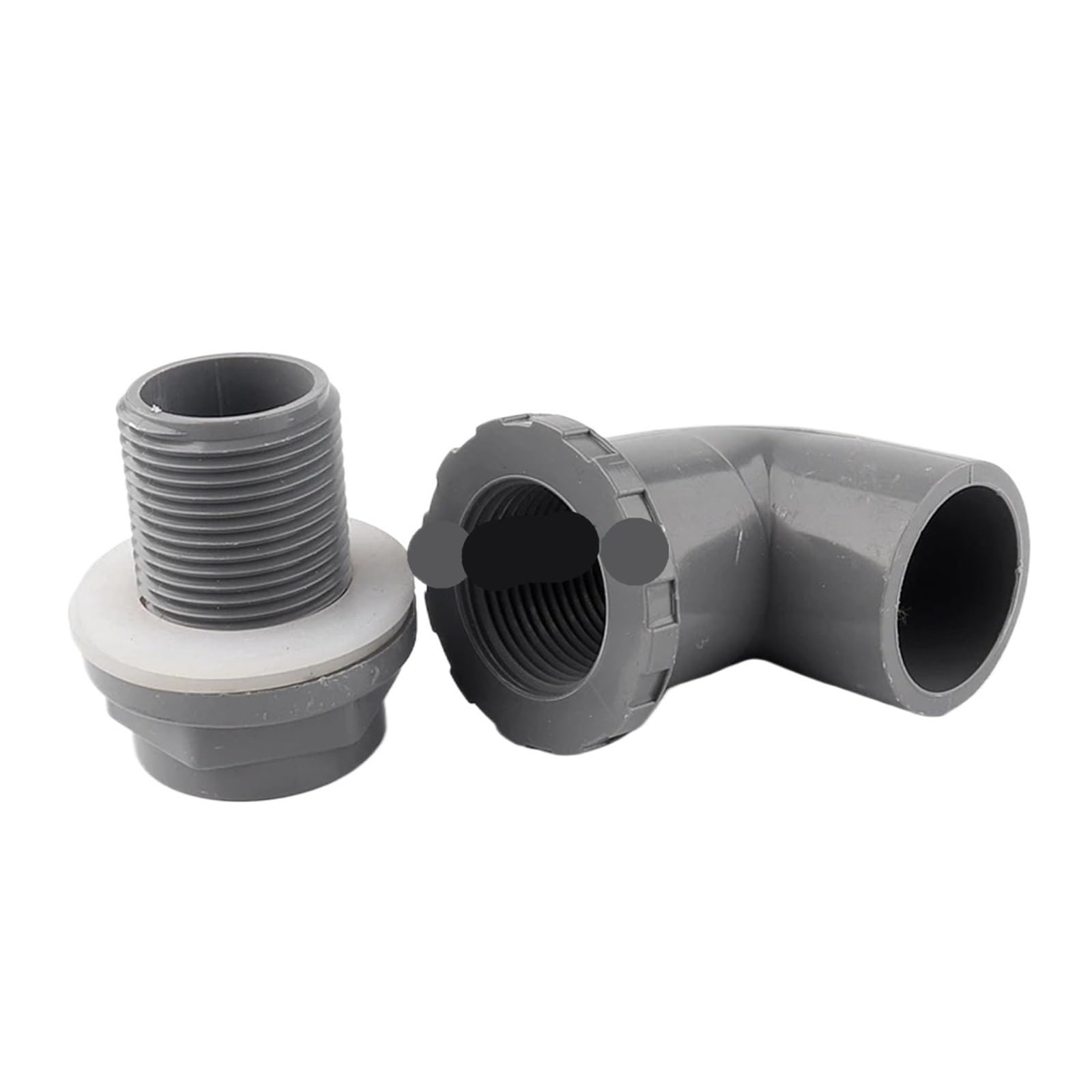 2~20 piezas ID 50mm tubería de PVC acuario tanque agua juntas drenaje hogar DIY accesorios tubo pescado conector codo 90 ° Adecuado para grifos(32mm joint,10pcs)
