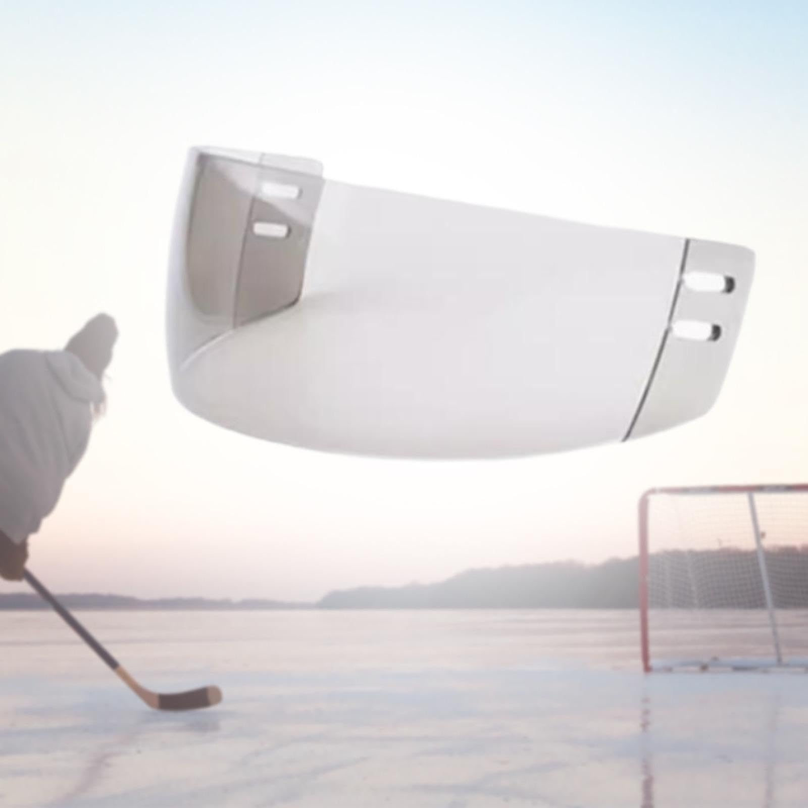 Qianly Casco de Hockey con Visera, Accesorio de Protección Ocular para Adultos