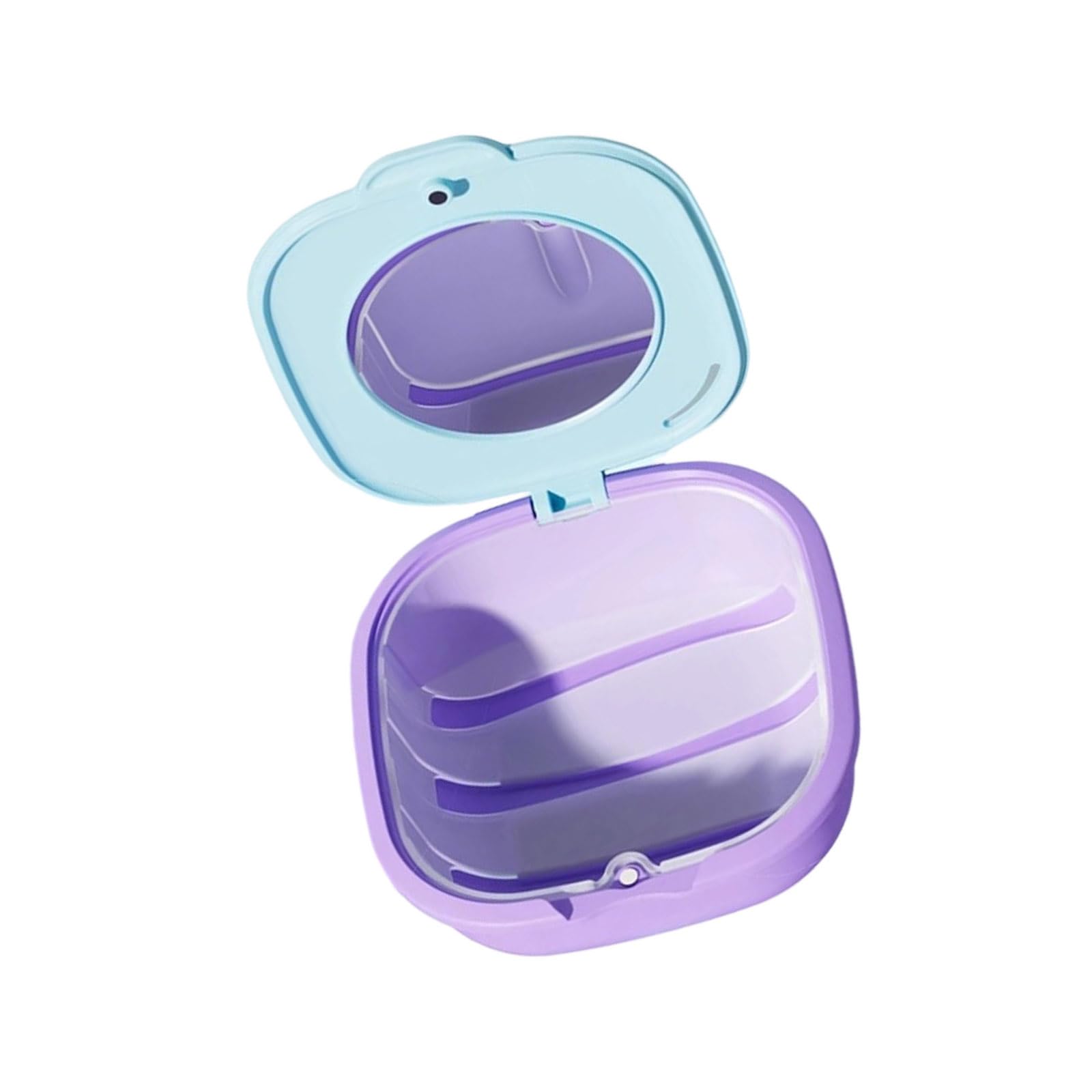 YROHGKPN Portable Retainers Storage Box with Secure Lid for Travel Compact Brace Accessories Organizers for Clear Aligners Retainers
