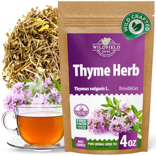 Image of 4 oz. Thyme Herbal Tea (Thymus Vulgaris) - 113g Dried Thyme Leaves Herb Tea Hierba De Tomillo